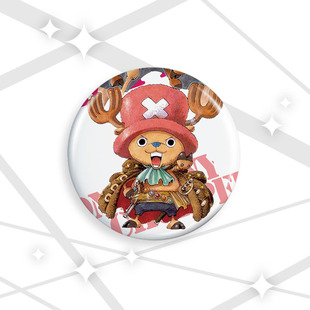 Laser badge One Piece 58-75mm cartoon badge cartoon brooch yummy millet