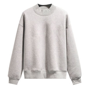 2024 Winter fleece-lined Thickened Lamb Fleece Sweatshirt Women's Loose Round Neck Warm Faux Lamb Fleece Hood Jacket