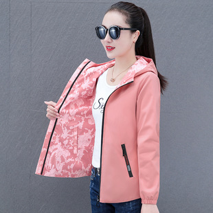 Cross-border Coat Women's Autumn and Winter Women's Double-sided Spring and Autumn Jacket Middle-aged and Elderly Explosions Mother's plus size Spring Short Jacket