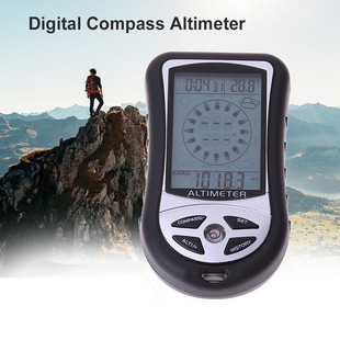 Altimeter multifunctional electronic altimeter altitude barometer portable compass for mountaineering