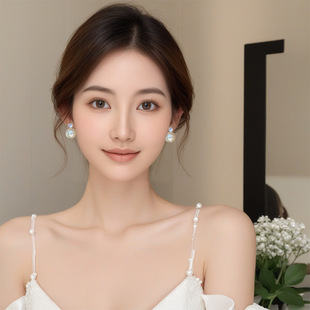 Diana Pearl Earrings Light Luxury High-end Elegant Earrings Women's 2023 New Explosions French Niche Earrings