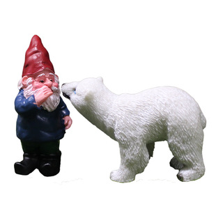 Cross-border dwarfs polar bear ornaments garden micro landscape decorations dwarf foreign trade resin new creative elf