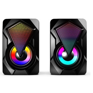 Трансграничный новый X2 Красочный световой эффект RGB динамик компьютер аудио мультимедиа usb тяжелый сабвуфер настольная игра