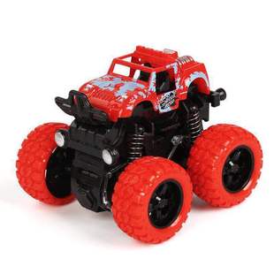 Crazy Baby Monster Car Bus Fire Rescue Team Car Mini Bigfoot Off-Road Vehicle Model Toy Trick-Treat Car