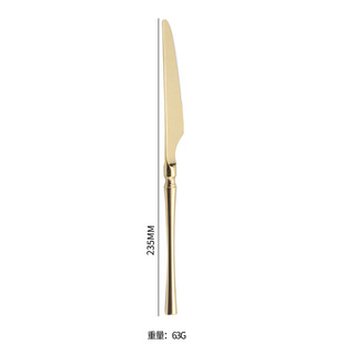 Small Man Waist 304 Stainless Steel Western Steak Knife and Fork Tableware Glossy Mirror Hotel European Style Western Restaurant Knife, Fork and Spoon