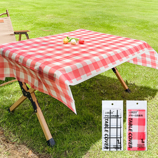 Wholesale disposable tablecloth outdoor picnic plaid picnic cloth camping rectangular waterproof and oil-proof background cloth