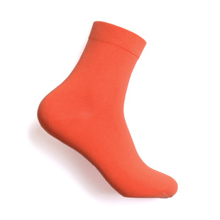 25 new 2/60s pure cotton men's solid color mid-tube socks