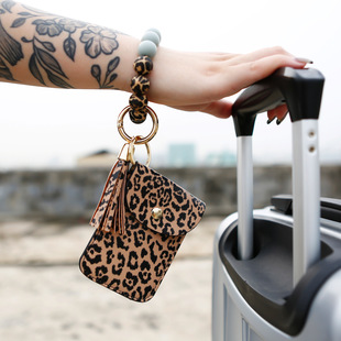 New style change card bag personalized bracelet bracelet key ring anti-lost foreign trade silicone wrist buckle traffic card bag