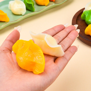Simulation dumplings dumplings crystal dumplings fried dumplings steamed dumplings model photography film and television shooting props kindergarten toys