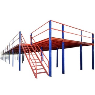 Warehouse construction workshop compartment heavy steel structure second floor assembly detachable attic platform shelf factory factory