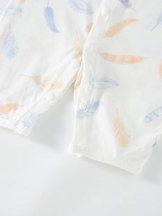 Summer New Baby jumpsuit Cotton Baby Hakka Thin Breathable Newborn Clothes Class A Sweatshirt Air-conditioning Suit