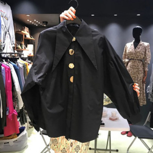 South Korea Dongdaemun 2025 Spring and Autumn New Fashion Elegant Multicolor Button Loose Long Sleeve Lar Shirt Top for Women