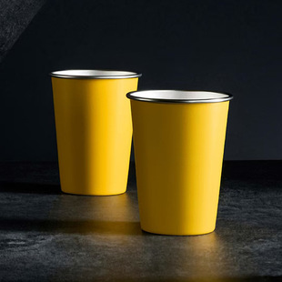 Private Customized 304 Stainless Steel Straight Drink Cup Drop-resistant Camping Single Layer Curled Beer Cup Outdoor Stacked Cold Drink Cup