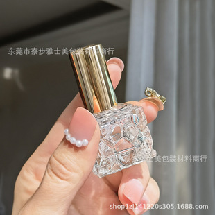 Walnut 10ML Water Cube Perfume Bottle Spray Bottle Glass Empty Bottle Glass Portable Bottle Perfume Bottling