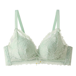 Sweet Underwear Women's Small Chest Special Push-up Rings-free Thin Lace Sexy Girl's Anti-sagging Upper Bra