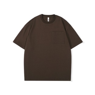 Fengshe Men's/2025 Summer New Short-sleeved Hot Breathable Fashionable Round Neck All-match Vintage Cotton T-shirt