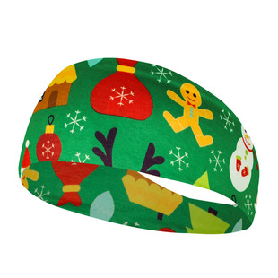European and American Christmas New Women's Sports Fitness Sweat-absorbent Headband Yoga Running Headband Headband Headwear Hat