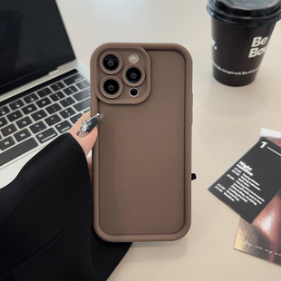 Ladder Camera Apple 13 Mobile Phone Case iphone15 Silicone 11 for 14promax All-inclusive 12 Solid Color 16