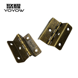 Four folding hinge wholesale folding hinge iron double bending hinge cabinet door cabinet furniture hardware accessories iron hinge