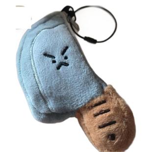 Rain over the mountain original knife plush headphone bag pendant funny knife mini storage bag doll pendant keychain