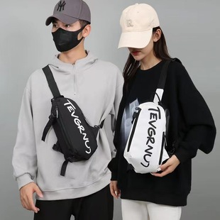 Factory in stock Trendy Brand Chest Bag Men's Casual Japanese Style One-shoulder Crossbody Backpack Trendy 2023 New Style Bag for Men and Women Students