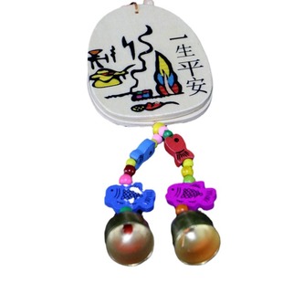 Yunnan ethnic characteristics Dongba wind chimes pendant Lijiang scenic area temple wishing Bell straw hat wind chimes wish wind chimes