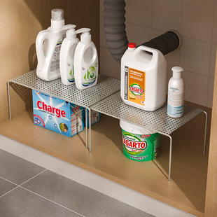 Kitchen Cabinet Storage Rack Retractable Cabinet Inner Partition Layered Rack Bowl Storage Table Top Seasoning Rack Lower Sink Pot Rack
