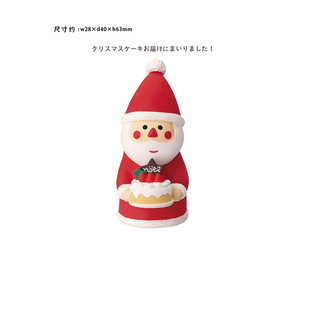 Japanese zakka Christmas tree snowman Christmas ornaments Santa Claus resin dress scene miniature