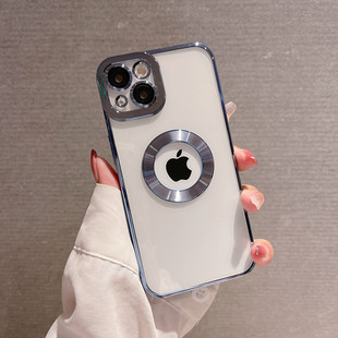 Self-contained lens film plating soft case for iPhone13promax mobile phone case Apple 12 transparent 11 full package 16
