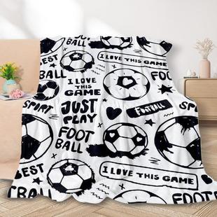 Football Basketball Digital Printing Blanket Cross-Border Amazon Wholesale Manufacturer Specializing in the Production of Office Air Conditioning Lunch Break