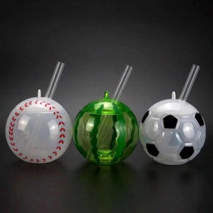 450ml plastic cup football basketball baseball sippy cup world cup promotion cup square disposable cup