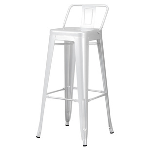 Bar Chair Modern Simple High Stool Wrought Iron Solid Wood Bar Chair Cashier Household Backrest High Chair