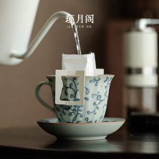 Coffee Cup High-grade Fine Ceramic Cup Saucer suit High-value Mug Niche Design Simple Thickened Tea Cup