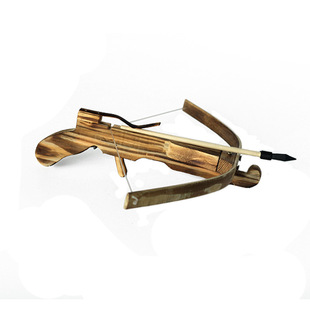 Manufacturer in stock bamboo wood bow and arrow shooting Zhuge Crossbow no killing power bamboo wooden cross crossbow model crafts