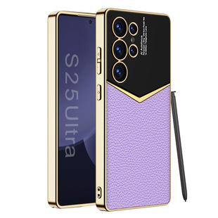 Применимо для Samsung S25Ultra карбоновый чехол для телефона S25 Jazz простой кожаный чехол s25p ультратонкий корпус против падения