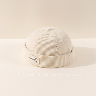 Boys' landlord hat children's hat spring and autumn ruffian handsome style male baby yuppie hat girls melon skin hat parent-child autumn and winter
