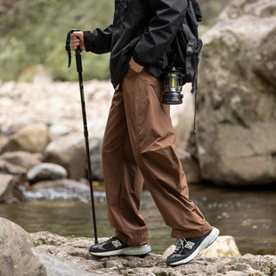Outdoor Mountain Style Charge Pants Men's Spring and Autumn Loose Straight Casual Trousers Windproof Waterproof Wide-leg Overalls