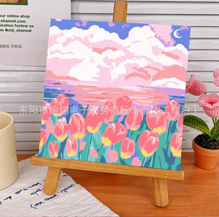 Wholesale DIY Digital Oil Painting Coloring for Children, Trending on Tiktok and Xiaohongshu, Stress-Relief Decorative Oil Painting
