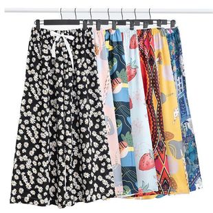 40 PCs Cotton Silk New Arrival Pajama Pants Summer Women's Loose Large Size Wide-leg Pants Ankle-length Pants Women's Outwear Pure Cotton Artificial Cotton
