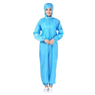 Anti-static jumpsuit hooded dust-free clean work clothes workshop spray paint protective clothing dustproof anti-static clothing