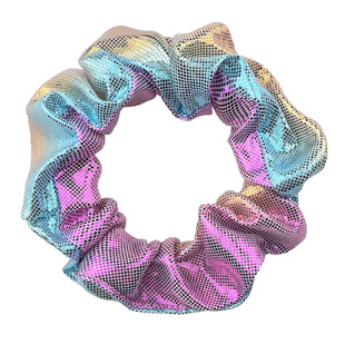 Amazon Hot Selling Bronzing Fabric Metal Rainbow Bowel Ring Retro Simple Gradient Hair Accessories Hair Ring Headwear Accessories