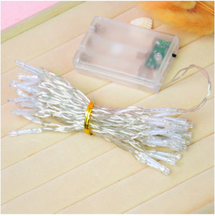 LED Light String Simple Christmas Decorative Lights Sky Star String Lights Hanging Lights DIY Dress up Material Battery Box Small Colorful Lights