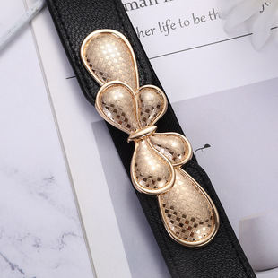 Factory wholesale ladies decorative elastic belt autumn and winter down jacket coat corset black fashion waist