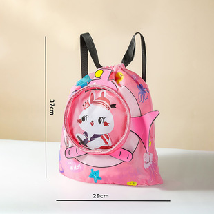 New Children's Swimming Bag Dry and Wet Separate Wash Bag Swimming Storage Bag Beach Storage Beam Shoulder Bag