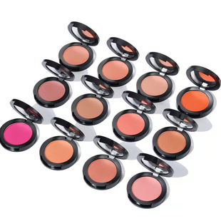 Neutral blush logo-free overseas rouge powder 12 color spot Brightening Powder monochrome high-gloss foreign trade makeup