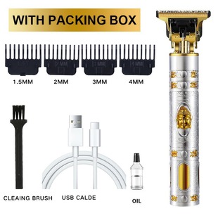 T9 oil head clipper hair salon professional electric clipper hair clipper push bald head trimming carving marks Buddha head electric pusher