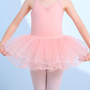 Children's Dance half-length four-layer gauze skirt white girl's practice pettiskirt ballet dance skirt wholesale