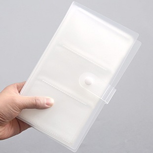 3-inch storage book Student train ticket card book collection book polo simple business card holder portable transparent card bag