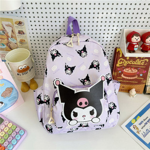 School season kindergarten student schoolbag spring new sewing line Children's backpack cute puppy backpack
