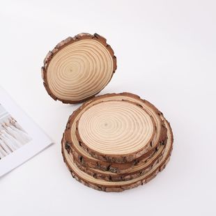 Round Wood Chip Annual Ring diy Wood Block Decorative Wood Chip Wholesale Wood Chip Material Hand-painted Kindergarten Wood Block